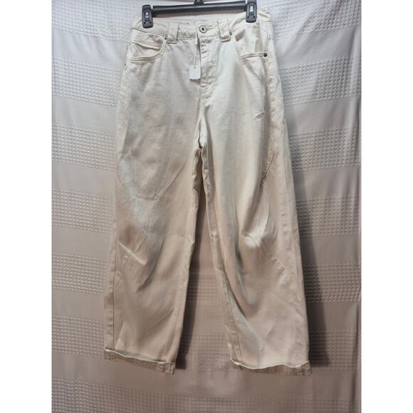 Fourth + Bay Denim - Fourth + Bay denim jeans womens size 4 white straight leg relaxed fit 7232